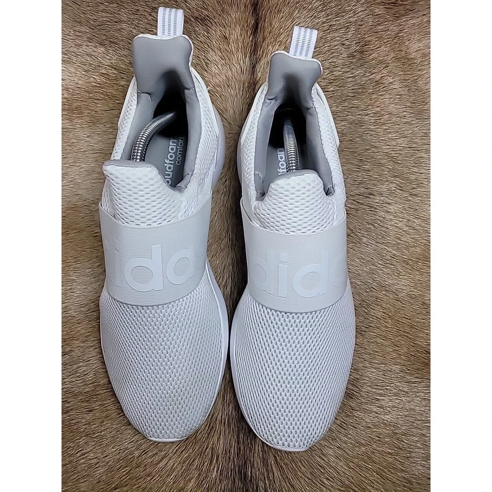 Adidas Lite Racer Adapt 3.0 White Slip-On Running Shoes BC0941 Men's Size 9.5